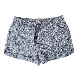 Madewell Drapey Pull On Shorts in woodcut floral size medium